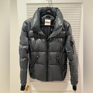 Dark Grey/ Gun Metal / Shiny SAM New York Puffer Coat